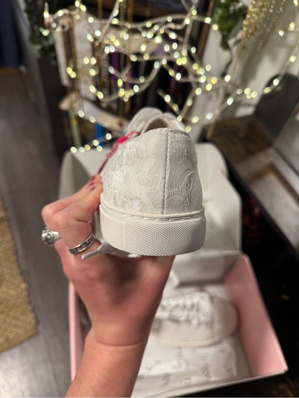JIAJIA Bridal Sneakers - Wedding Shoes - 7.5 - NWT - Picture 10 of 15